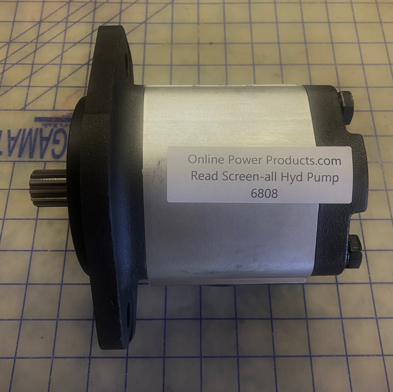 6808 Hydraulic Pump, used on the Read Screen-all Screeners models RD-40 and the RD-90 units. Superseded part number was 10379