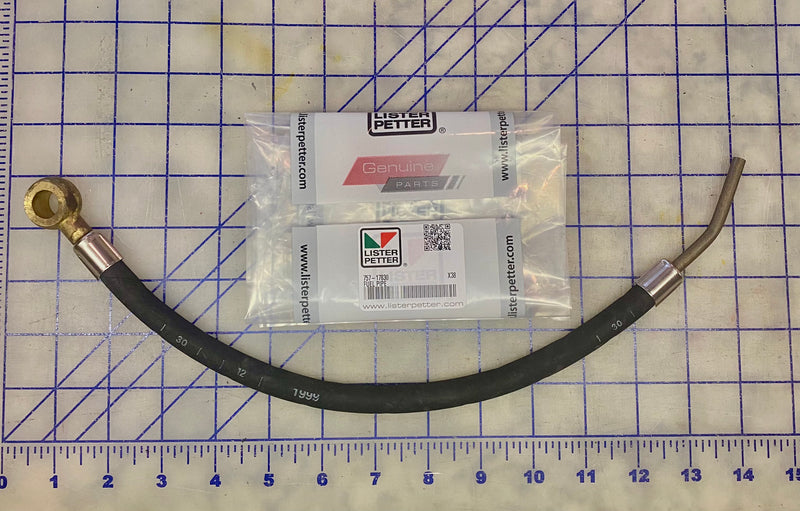 757-17830 Fuel Pipe, used in the area of the fuel lift pumps on a LPA, LPW/S model of engines, Builds 81, 82 and 83.