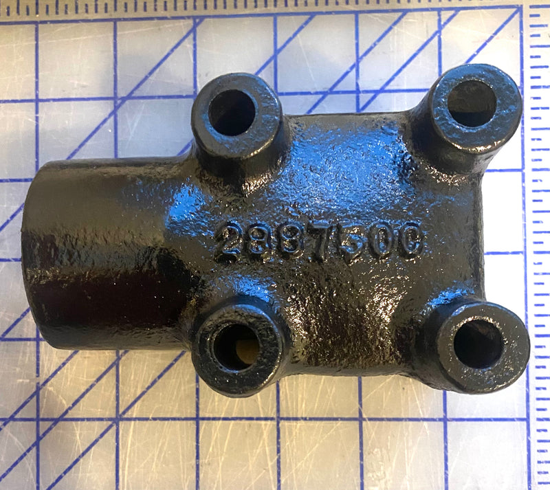 288750C Water outlet/Thermostat housing, Used on the Hercules 2300, 3400 Gas and Diesel engines, also used on the D198 and the 298 engines.