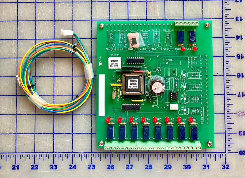 RE100-10 Relay board, Elliot Power system relay board 10 alarm relays on this board.