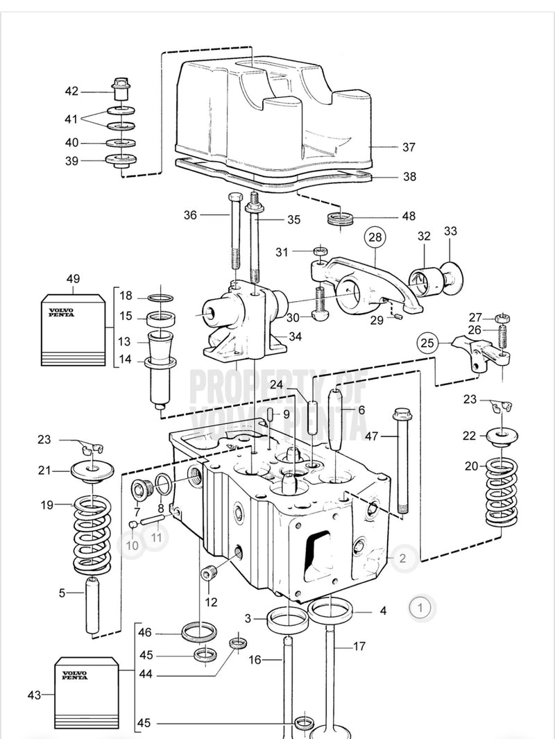 1543581 Valve Cover Gasket, for Elliott Power System generators models, 400 RD, 450 RD and 500 RD generators.
