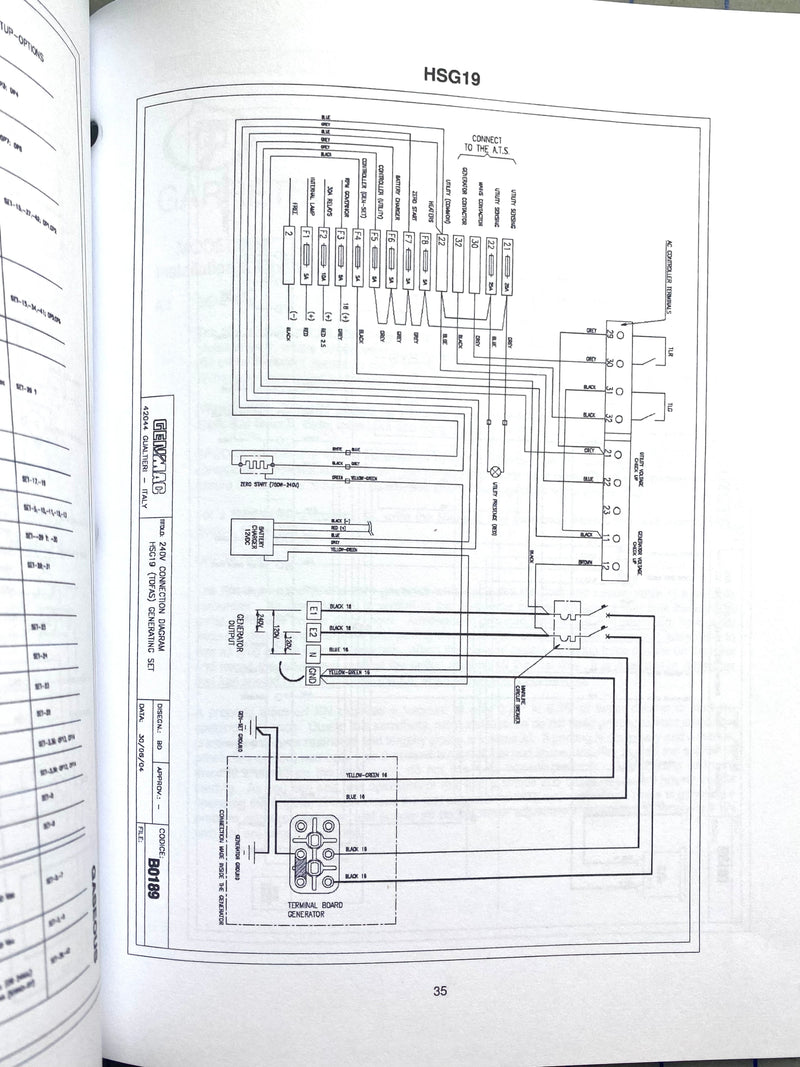 061202 Operation, Technical and Parts manual for the Elliott and Genmac Generators Models MPSG/HSG 12, 12, 19 and MPSD/HSD 17 and 21 diesel units