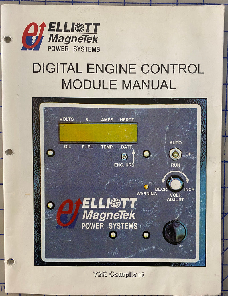 26172100 Elliott MagneTek digital engine control module manual