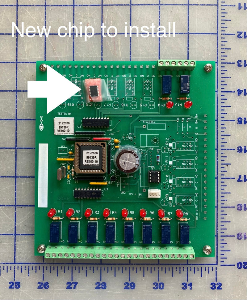 RE100-10 Relay board, Elliot Power system relay board 10 alarm relays on this board.