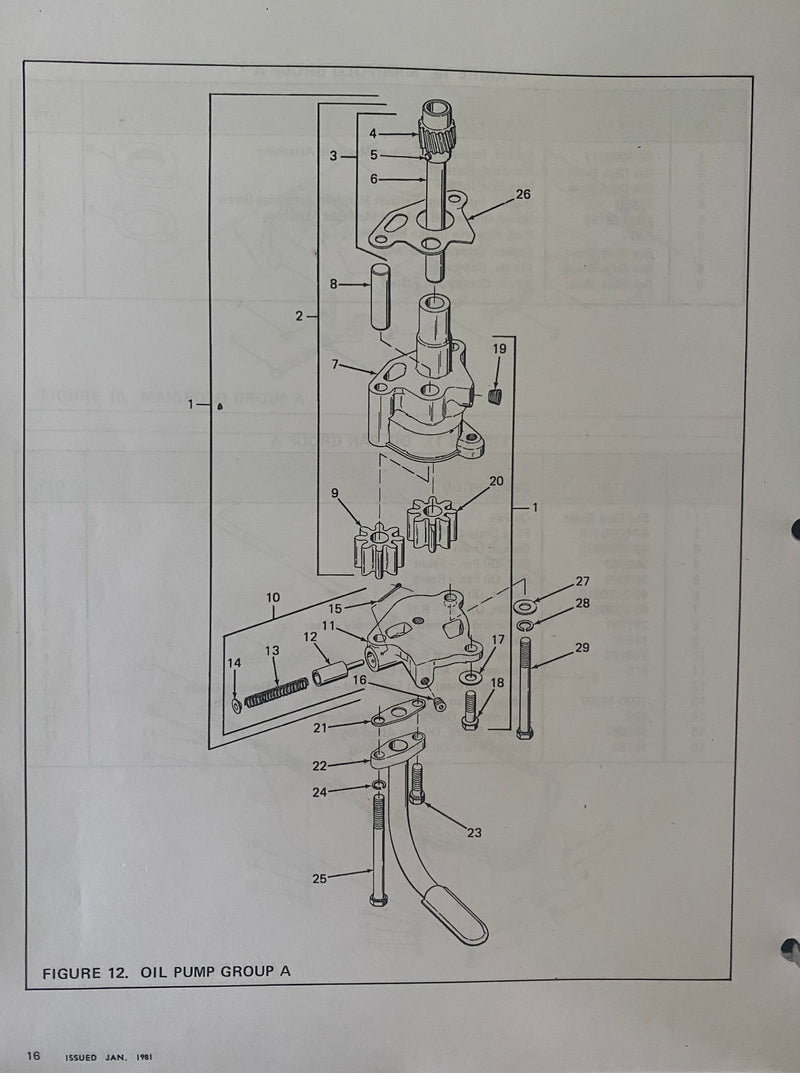 40-2025253 Oil Pump complete, used on the Hercules G1600 gas engine. 250.00 dollars core charge is included in this cost and will be refunded as soon as the used core is returned.