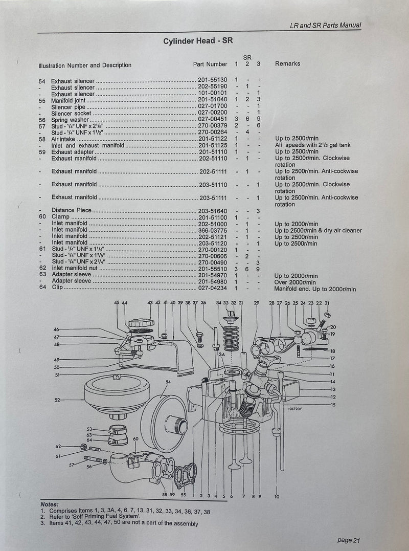 Lister Petter Fuel Injector SR engine, 201-50441