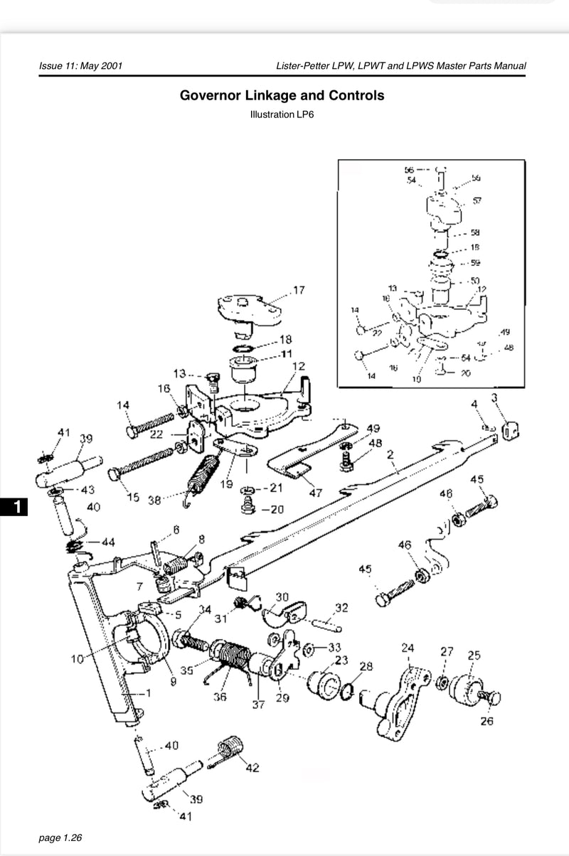 751-13181 Washers, LPW/S governor weight shim washer and also used withe the governor linkage system.