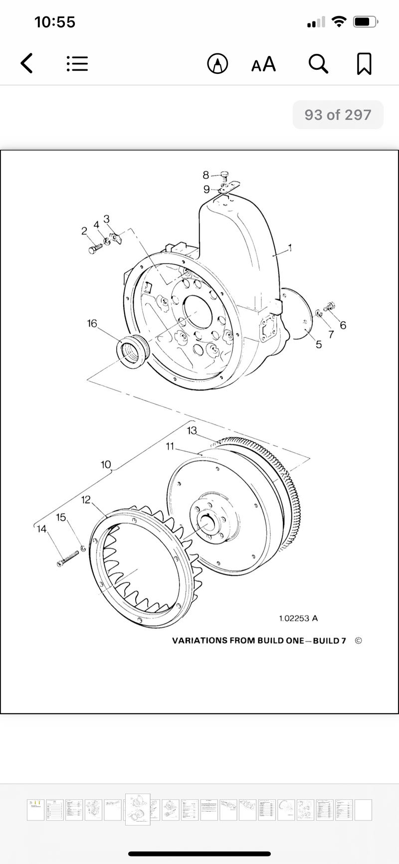 Lister Petter Retaining ring 201-80830, used on a model ST3 build 7 Lister Petter engine.