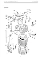 364533 Valve guide with plate, for Lister Petter AC1 and the AD1 engines.
