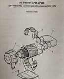 757-27890 Air inlet filter Lister Petter. This filter fit the LPW, LPWS LPWG and LPWT engines.