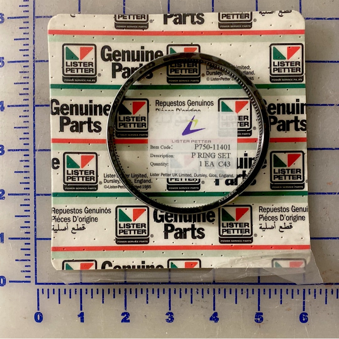 750-11401 Piston ring set, used on the LPW and the LPWS Lister Petter