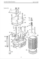 201-43450  Valve cover joint/gasket, used on the model TX Lister Petter engines