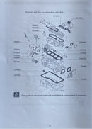 Gasket set complete, Generac generator model 0972-0, 0973-0, 0975-0, 0976-0, 0977-0, 0978-0, 0979-0  Fiat/Tofas engine powered, also used in the Elliott line of generators Model MPSG 19 and 20