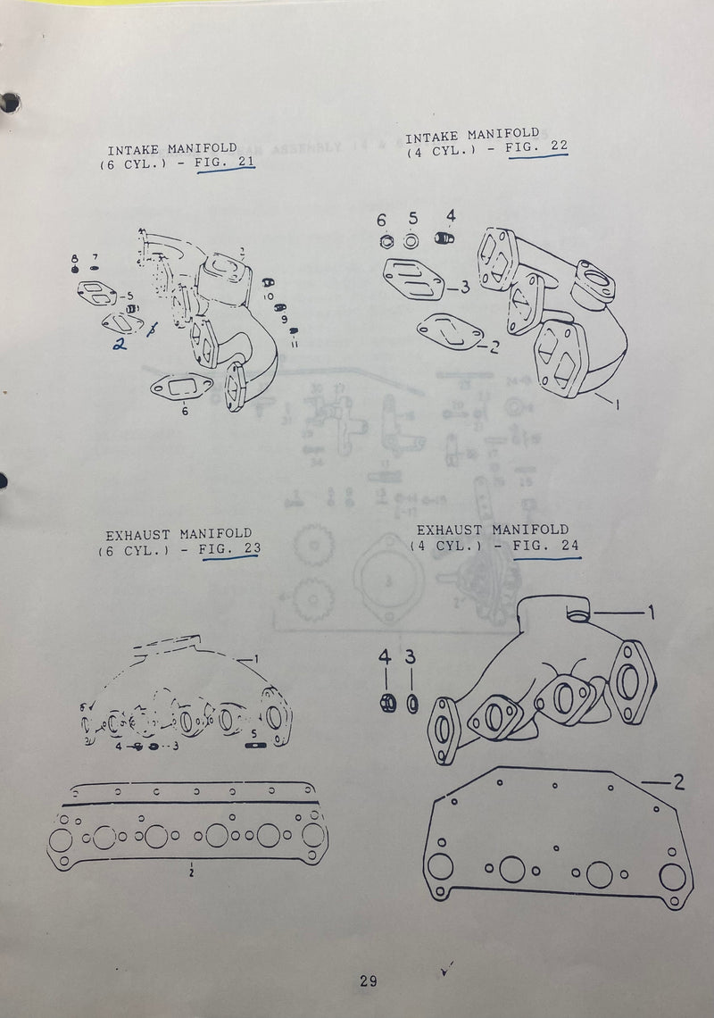 255347-00 Gasket, intake manifold, used on the 2300 and 3400 series Hercules Gas and Diesel engines.