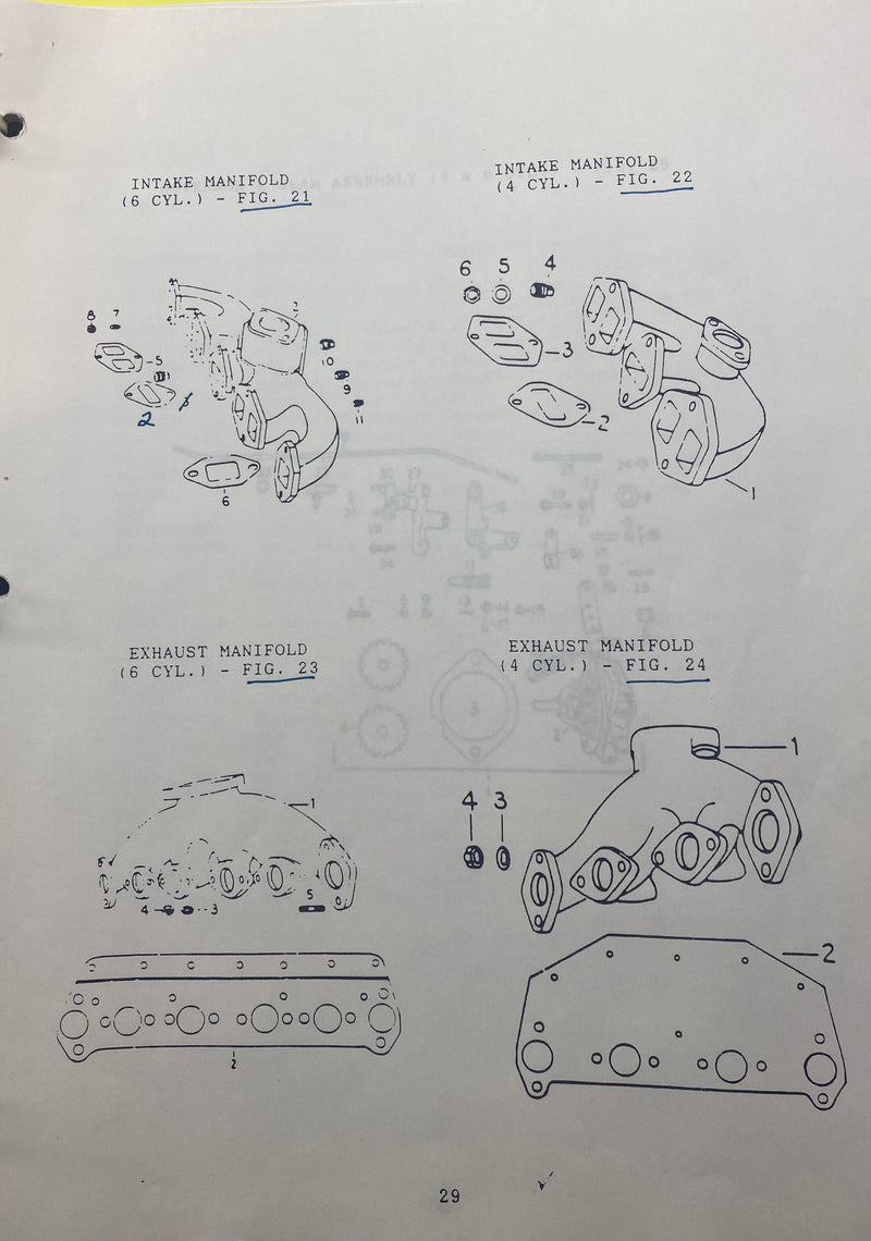 285448-00 Gasket, intake manifold, used on the 3400 series Hercules Gas and Diesel engines.