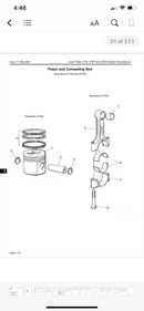 751-12450 Circlip, Wrist pin circlip used in the Alpha series engines, LPA, LPW/G/S/T