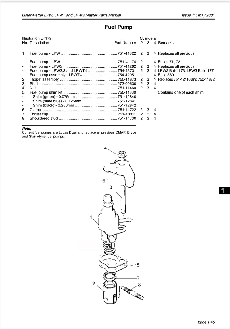 751-11460 Nut (hold down), Used to hold down the injector on a Alpha series engine LPA, LPW/S/T 2, 3 and 4 cylinder engines.