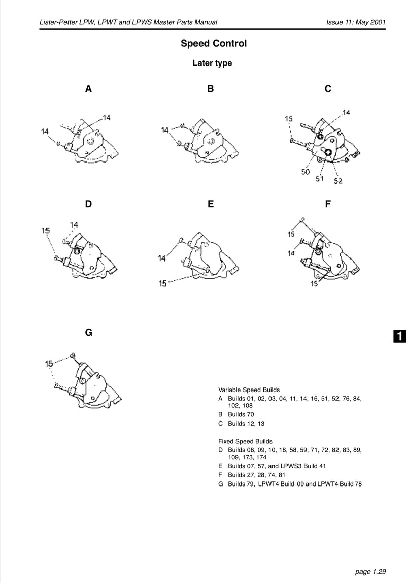 751-13054 quadrant, Speed control quadrant used on the Lister Petter LPW series engines also known as the Alpha series.