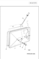 Lister Petter silicone rubber gasket/joint 351-83250, used on the HR3 model engines